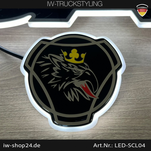 LED Ring mit Griffin Logo