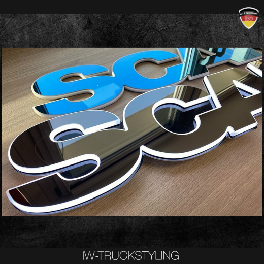 LED Beleuchteter Schriftzug für SCANIA