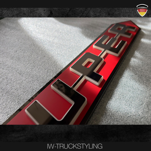 Super Schriftzug mit rot für SCANIA