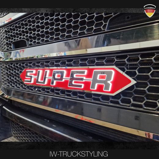 Super Schriftzug für SCANIA mit rot