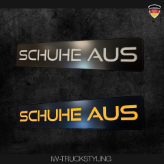 LED Beleuchtung "SCHUHE AUS"