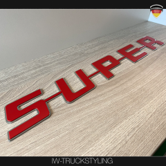 Schriftzug "Super" in 3D Optik