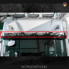 Edelstahlapplikation für Sonnenblende oben Scania S/R