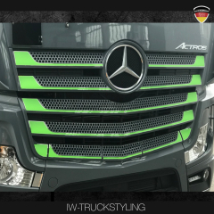 Kühlergrillapplikation aus Edelstahl mit Premium Cast Folie