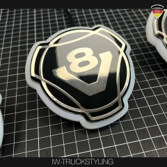 LED Ring mit V8 Logo